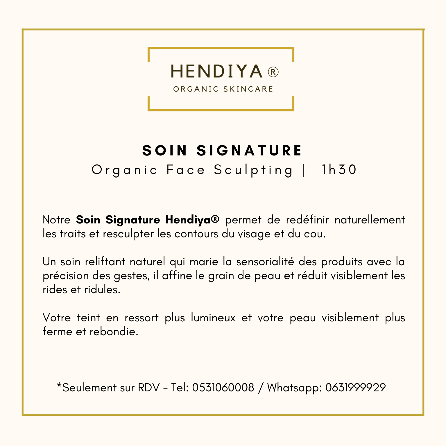 Soin Signature - Escultura Facial Natural - 1h30